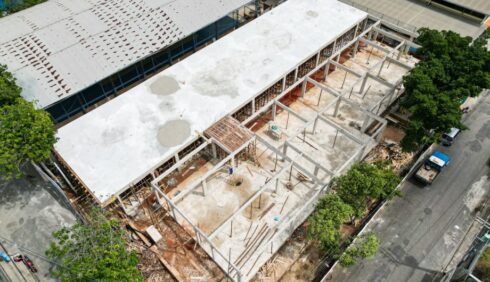 Obras de construção de nova unidade de saúde avançam no bairro BNH de Cima